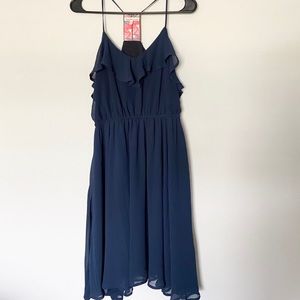 Navy blue spring time dress